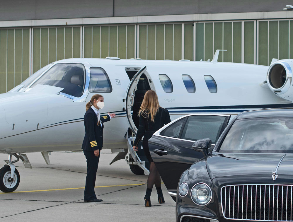 Business travel by private jet in times of Corona
